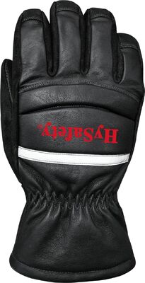 NFPA 1970-2025ed Firefighter Flame Resistant Gloves Kangaroo skin shell with reflective tape gauntlet cuff